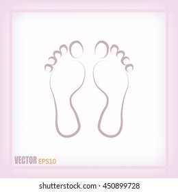 Vector illustration foot