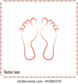 Vector illustration foot