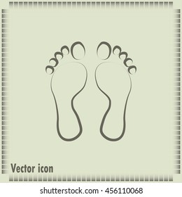 Vector illustration foot