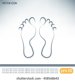 Vector illustration foot
