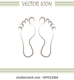 Vector illustration foot