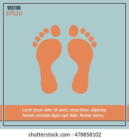 Vector illustration foot
