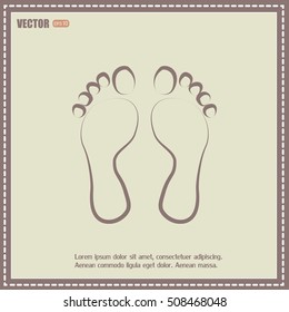 Vector illustration foot