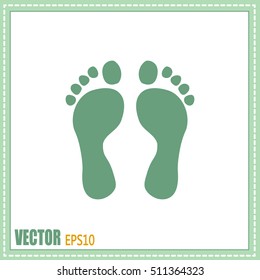Vector illustration foot