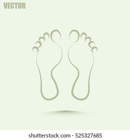 Vector illustration foot