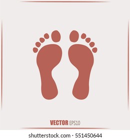 Vector illustration foot