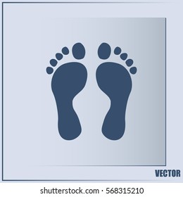 Vector illustration foot