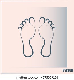 Vector illustration foot
