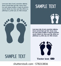Vector illustration foot