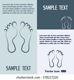 Vector illustration foot