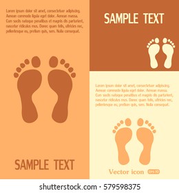 Vector illustration foot