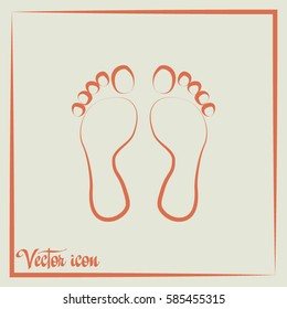 Vector illustration foot