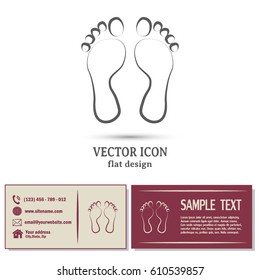 Vector illustration foot