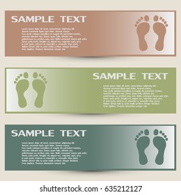 Vector illustration foot