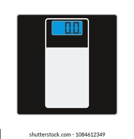 Vector illustration. Foot scales on a white background.