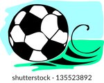 vector illustration football