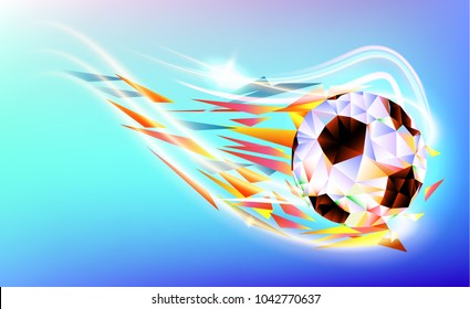 Vector illustration. football 2018 championship cup background soccer