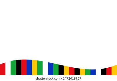 Vector illustration Football 2024 in Germany pattern background or banner, card, website.