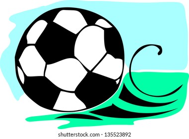 vector illustration football