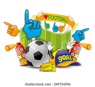 Vector illustration. Football.