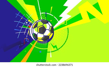 Vector illustration of football abstract background design for banner, poster, flyer template. 
Sports concept
