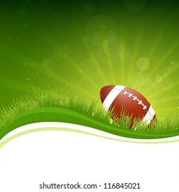 Vector Illustration of a Football Background