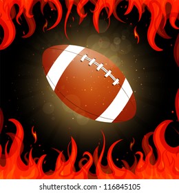 Vector Illustration of a Football Background