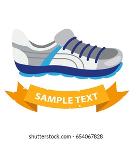 Vector illustration a football boot isolated on white background