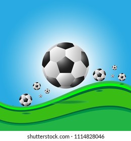 vector illustration of a football cup