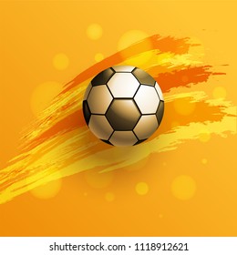 Vector illustration of a football cup. design of a stylish background for the soccer championship. vector realistic 3d ball. element for design cards, invitations, gift cards, flyers, brochures.