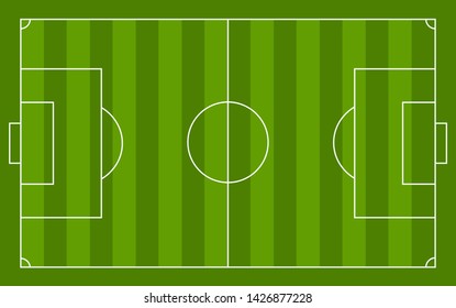  Vector illustration of a football field.