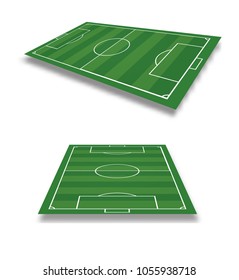 vector illustration of football field. soccer championship gridiron