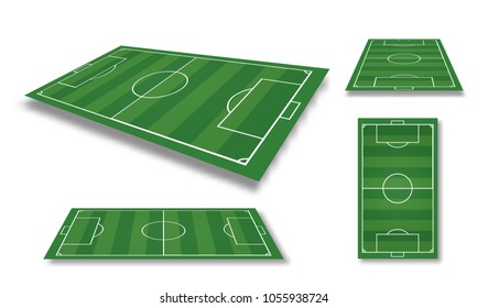 vector illustration of football field. soccer championship EPS 10