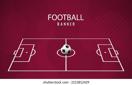Vector illustration of football game. Use as advertising, invitation, banner, poster

