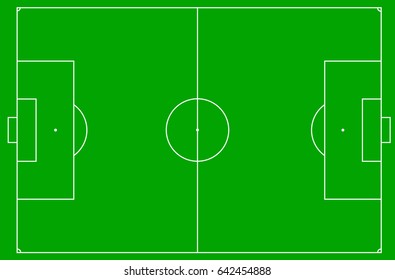 Vector Illustration of a football pitch