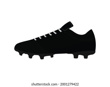 Vector illustration of a football shoe, football shoe icon. flat design vector on white background.