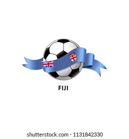 Vector Illustration of a Football – Soccer ball with the Fuji flag