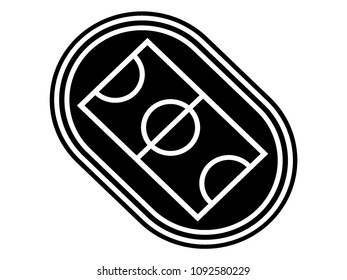 Vector illustration of a Football Stadium Icon