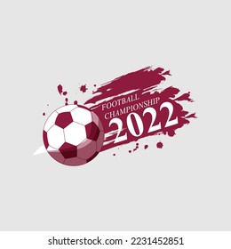 Vector illustration for football World Cup banner template