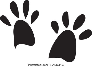 vector illustration of a footprint icon