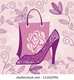 Vector illustration of footwear