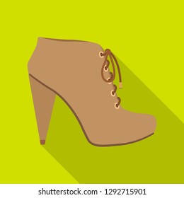 Vector illustration of footwear and woman icon. Collection of footwear and foot stock vector illustration.
