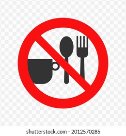 Vector Illustration Of Forbidden To Bring Food From Outside Icon In Dark Color And Transparent Background(png)