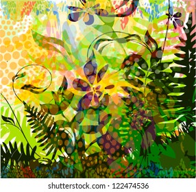 Vector Illustration of forest