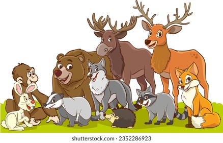 vector illustration of forest animal