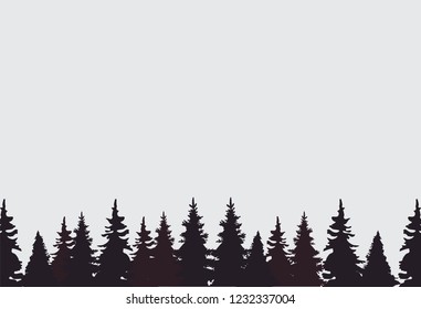 vector illustration of forest background. nature background.