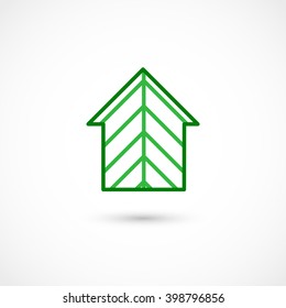 Vector illustration of a Forest house