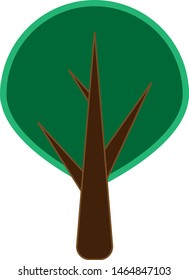 Vector illustration of forest tree