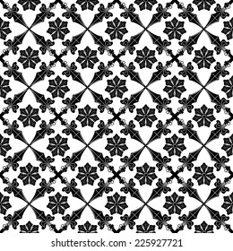 Vector illustration of forged seamless pattern. Clip art.