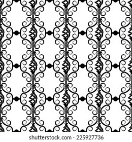 Vector illustration of forged seamless pattern. Clip art.